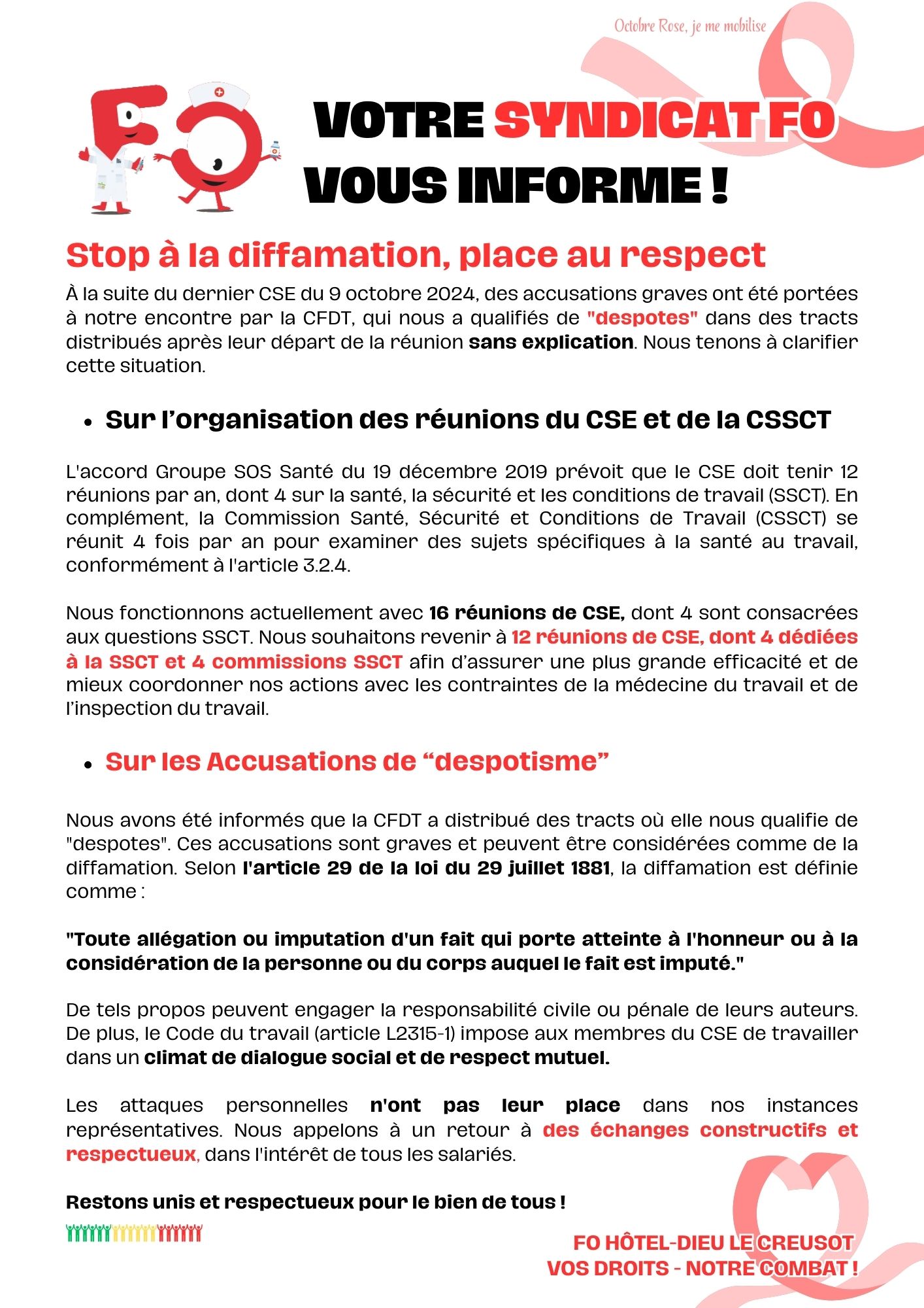 tract de reponse cfdt